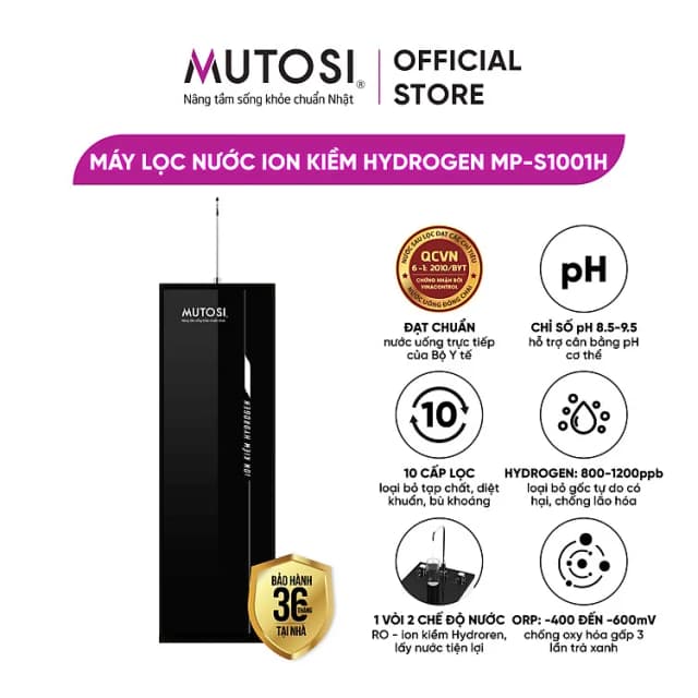 So sánh giá Máy lọc nước RO Hydrogen ion kiềm Mutosi MP-S1001H 10 lõi rẻ nhất? - Ảnh 18