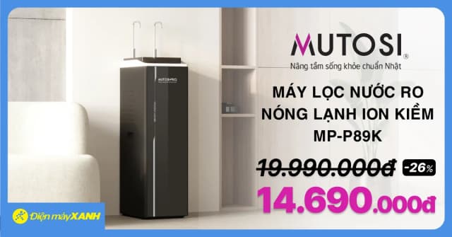 So sánh giá Máy lọc nước RO nóng nguội lạnh Hydrogen ion kiềm Mutosi MP-P89K 9 lõi rẻ nhất? - Ảnh 8