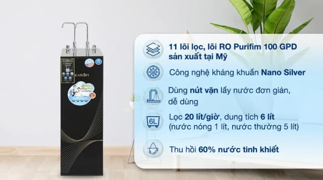 So sánh giá Máy lọc nước RO nóng nguội Karofi KAH-X29 11 lõi rẻ nhất? - Ảnh 6