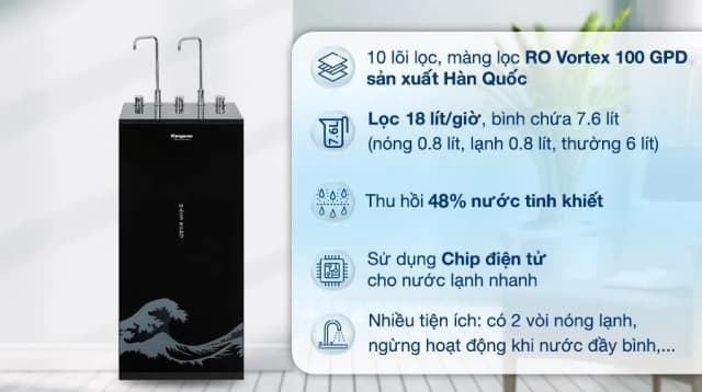 So sánh giá Máy lọc nước RO nóng nguội lạnh Hydrogen Kangaroo KG10A12 10 lõi rẻ nhất? - Ảnh 7