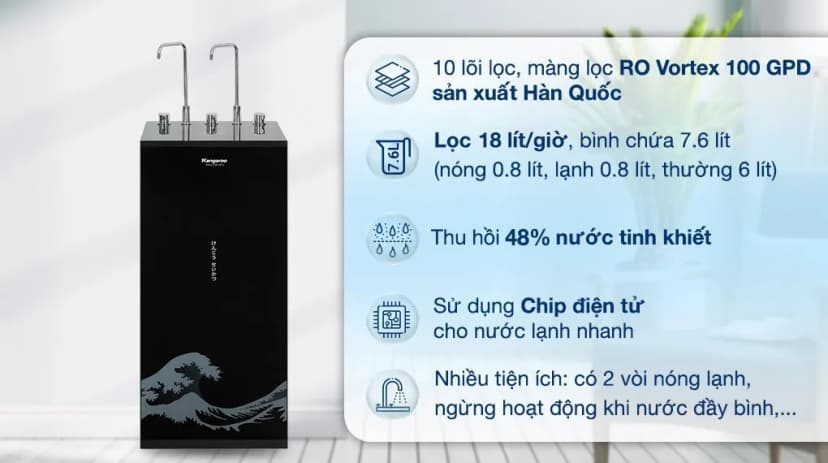 So sánh giá Máy lọc nước RO nóng nguội lạnh Hydrogen Kangaroo KG10A12 10 lõi - Tìm sản phẩm giá rẻ nhất - Ảnh 7