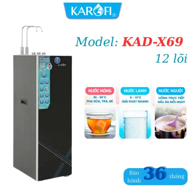 So sánh giá Máy lọc nước RO nóng nguội lạnh Hydrogen Karofi KAD-X69 12 lõi rẻ nhất? - Ảnh 11