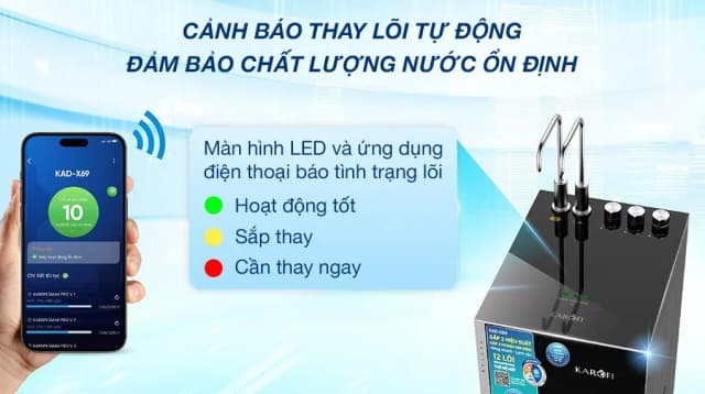 So sánh giá Máy lọc nước RO nóng nguội lạnh Hydrogen Karofi KAD-X69 12 lõi rẻ nhất? - Ảnh 16
