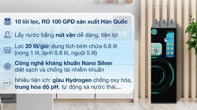 So sánh giá Máy lọc nước RO nóng nguội lạnh Hydrogen Livotec 636 10 lõi rẻ nhất? - Ảnh 5