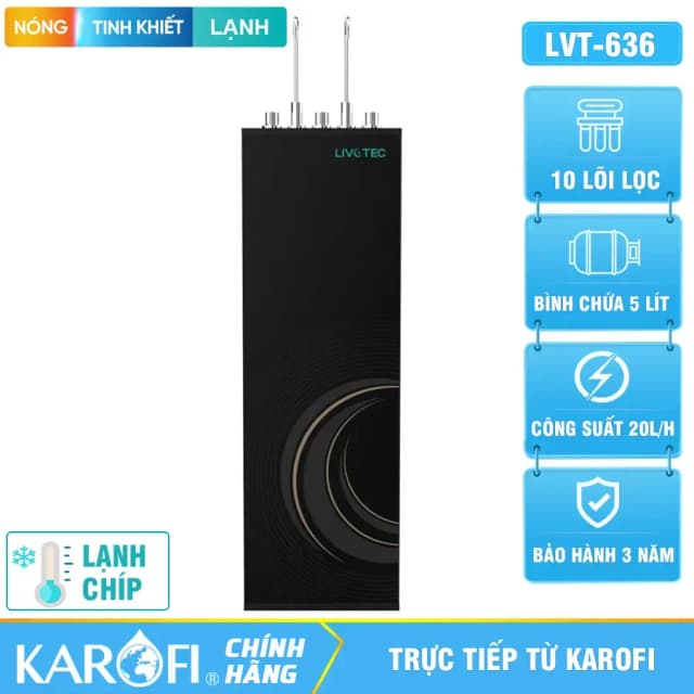 So sánh giá Máy lọc nước RO nóng nguội lạnh Hydrogen Livotec 636 10 lõi rẻ nhất? - Ảnh 10