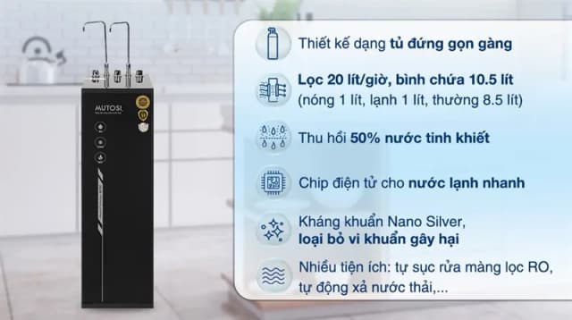 So sánh giá Máy lọc nước RO nóng nguội lạnh Mutosi MP-N911 11 lõi rẻ nhất? - Ảnh 6