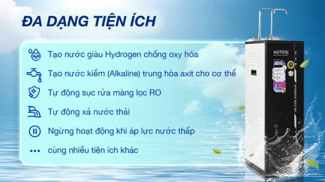 So sánh giá Máy lọc nước RO nóng nguội lạnh Hydrogen ion kiềm Mutosi MP-S1021H 10 lõi rẻ nhất? - Ảnh 18