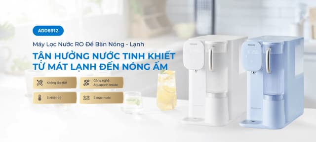 So sánh giá Máy lọc nước RO nóng nguội lạnh Philips ADD6912BL/90 2 lõi rẻ nhất? - Ảnh 17