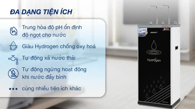 So sánh giá Máy lọc nước RO nóng nguội lạnh Sanaky Inverter VH202HY3 11 lõi - Tìm sản phẩm giá rẻ nhất - Ảnh 6