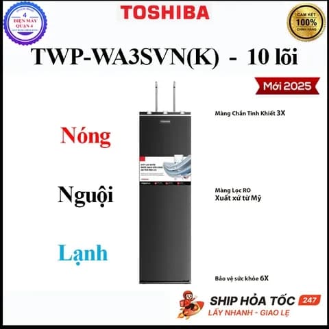 So sánh giá Máy lọc nước RO nóng nguội lạnh Hydrogen Toshiba TWP-WA3SVN(K) 10 lõi rẻ nhất? - Ảnh 5