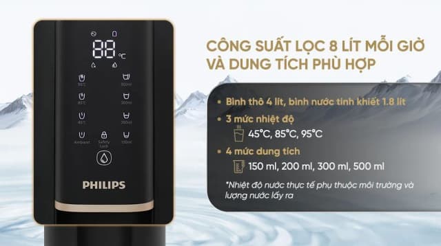 So sánh giá Máy lọc nước RO nóng nguội Philips ADD6901HBK01/90 1 lõi rẻ nhất? - Ảnh 10