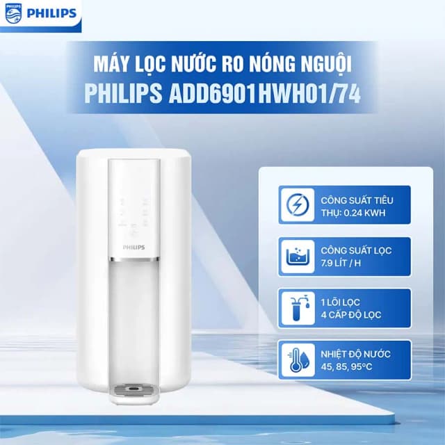 So sánh giá Máy lọc nước RO nóng nguội Philips ADD6901HWH01/74 1 lõi rẻ nhất? - Ảnh 9