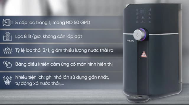 So sánh giá Máy lọc nước RO nóng nguội Philips ADD6910DG/90 1 lõi rẻ nhất? - Ảnh 6