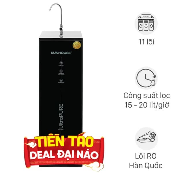 So sánh giá Máy lọc nước RO Hydrogen Sunhouse UltraPURE SHA8800KL 11 lõi rẻ nhất? - Ảnh 3