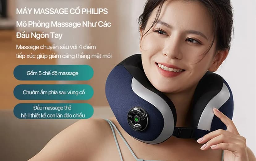 Máy massage cổ Philips PPM3502 - Giá rẻ nhất hôm nay - Ảnh 2