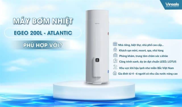 Top 1 so sánh giá Máy nước nóng bơm nhiệt Atlantic 200 lít 2500W EXPLORER 200L - Tìm sản phẩm giá rẻ nhất - Ảnh 18