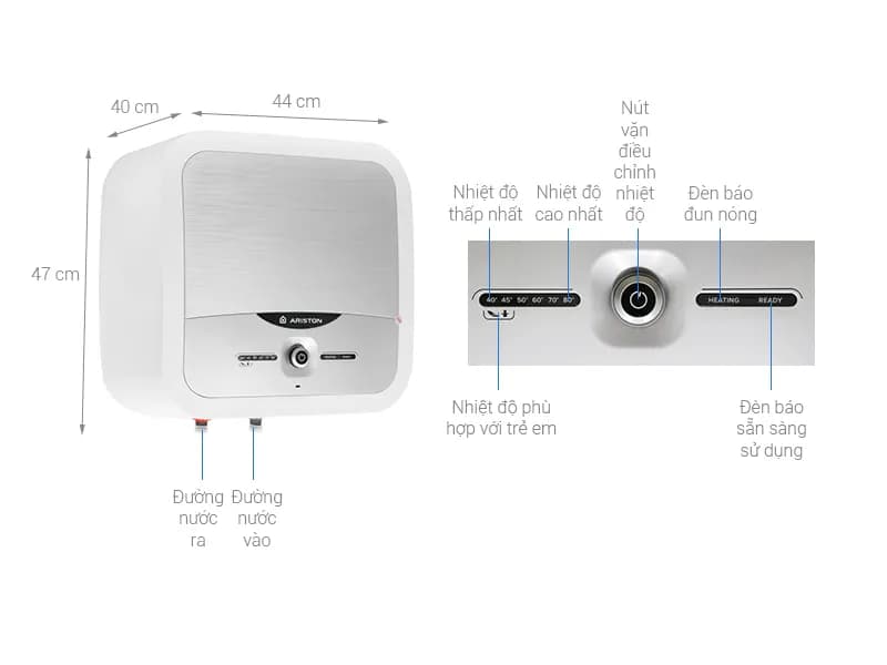 So sánh giá Máy nước nóng gián tiếp Ariston 30 lít 2500W AN3 30 LUX VN - Tìm sản phẩm giá rẻ nhất - Ảnh 11