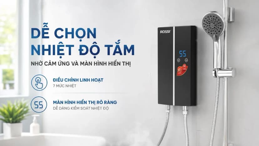 So sánh giá Máy nước nóng trực tiếp Rossi Vello 4500W RVO-450RE - Tìm sản phẩm giá rẻ nhất - Ảnh 3