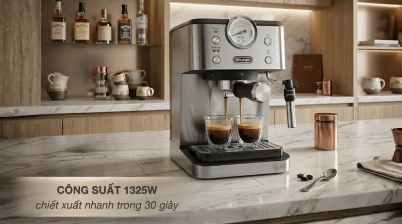 Máy pha cà phê Delonghi EM450.M - Giá rẻ nhất hôm nay - Ảnh 4