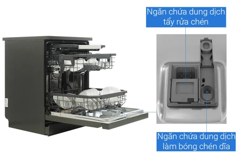 Máy rửa chén độc lập Aqua ADWA15-686BK2VN - Giá rẻ nhất hôm nay - Ảnh 18