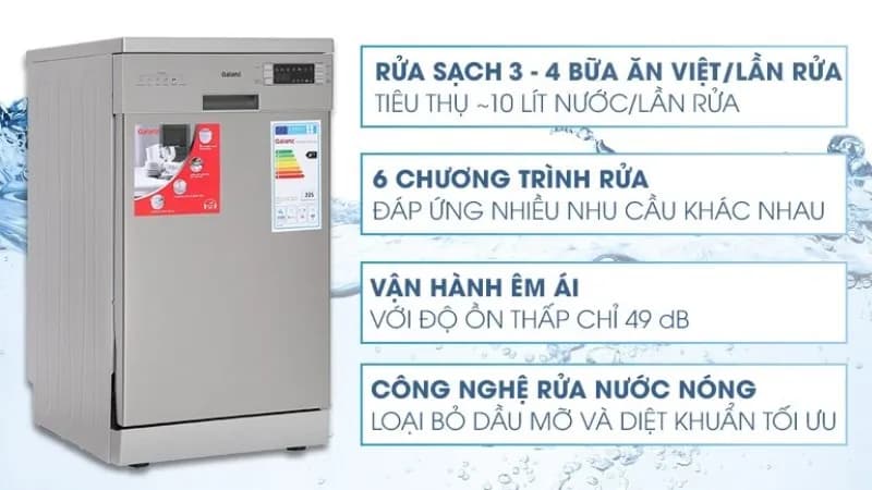 Máy rửa chén độc lập Aqua ADWA15-686BK3VN - Giá rẻ nhất hôm nay - Ảnh 18