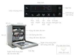 Máy rửa chén độc lập Aqua ADWA15-686BK3VN - Giá rẻ nhất hôm nay - Ảnh 10