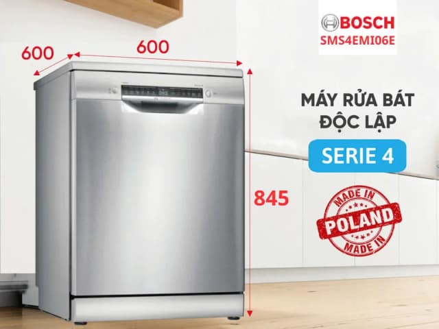 So sánh giá Máy rửa chén độc lập Bosch SMS4EMI06E rẻ nhất? - Ảnh 3
