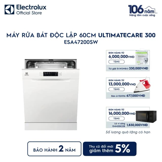 So sánh giá Máy rửa chén độc lập Electrolux ESA47200SW rẻ nhất? - Ảnh 7