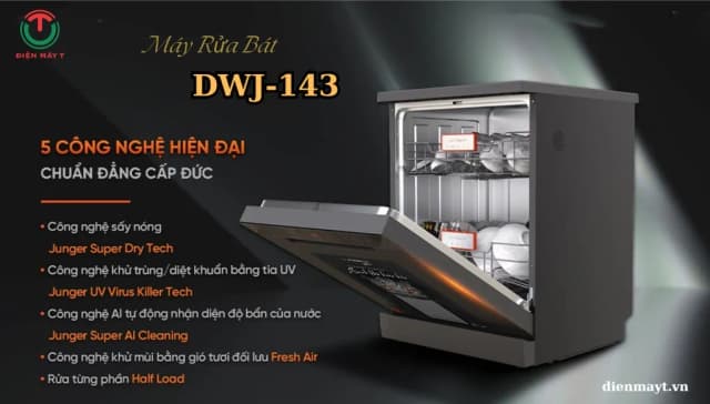 So sánh giá Máy rửa chén độc lập Junger Leopard DWJ-143 rẻ nhất? - Ảnh 15