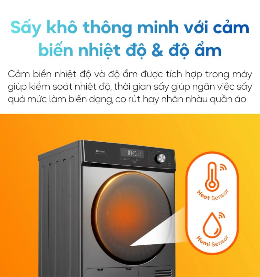 So sánh giá Máy sấy bơm nhiệt Casper 9 kg TD-P9HG1 - Tìm sản phẩm giá rẻ nhất - Ảnh 18