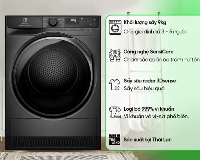 So sánh giá Máy sấy bơm nhiệt Electrolux UltimateCare 9 kg EDH903R7SC rẻ nhất? - Ảnh 15