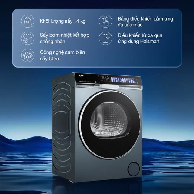 So sánh giá Máy sấy bơm nhiệt Haier 14 kg HD140-AR387GNU1 rẻ nhất? - Ảnh 7