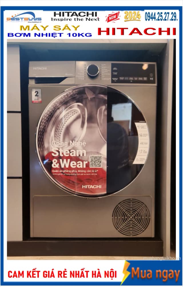 So sánh giá Máy sấy bơm nhiệt Hitachi 10 kg TD-100XFVEM rẻ nhất? - Ảnh 16