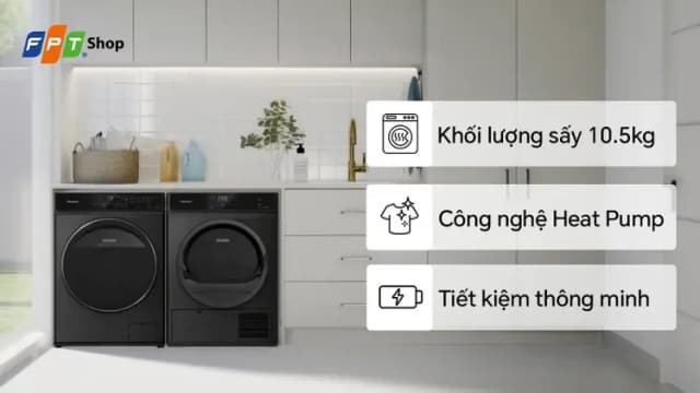 Top 1 so sánh giá Máy sấy bơm nhiệt Panasonic 10.5 kg NH-XJ21D2BVT - Tìm sản phẩm giá rẻ nhất - Ảnh 16