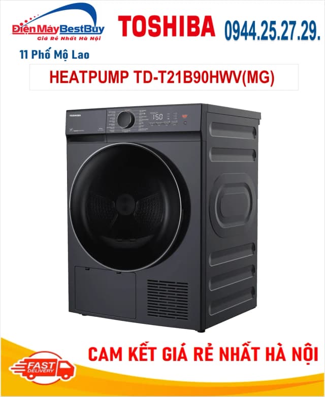 So sánh giá Máy sấy bơm nhiệt Toshiba 8 kg TD-T21B90HWV(MG) rẻ nhất? - Ảnh 11