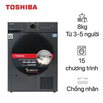 So sánh giá Máy sấy bơm nhiệt Toshiba 8 kg TD-T21B90HWV(MG) rẻ nhất? - Ảnh 15