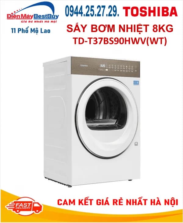So sánh giá Máy sấy bơm nhiệt Toshiba 8 kg TD-T37BS90HWV(WT) rẻ nhất? - Ảnh 12