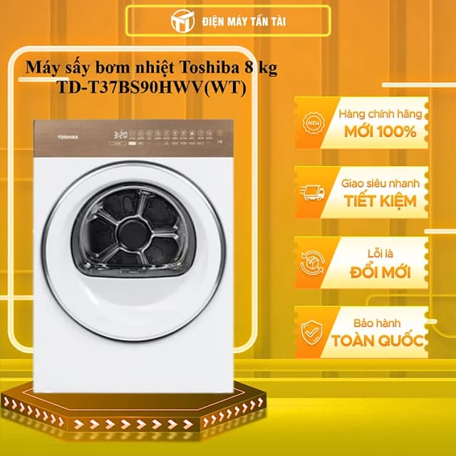 So sánh giá Máy sấy bơm nhiệt Toshiba 8 kg TD-T37BS90HWV(WT) rẻ nhất? - Ảnh 19
