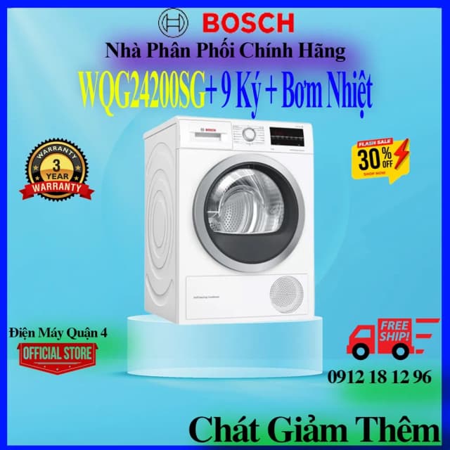 So sánh giá Máy sấy bơm nhiệt Bosch 9 kg WQG24200SG rẻ nhất? - Ảnh 17