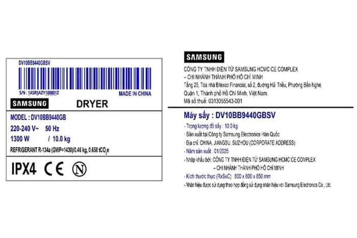 Máy sấy bơm nhiệt Samsung 10 Kg DV10BB9440GBSV - Giá rẻ nhất hôm nay - Ảnh 16