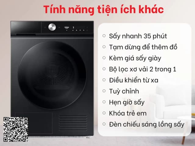So sánh giá Máy sấy bơm nhiệt Samsung 10 Kg DV10BB9440GBSV rẻ nhất? - Ảnh 17