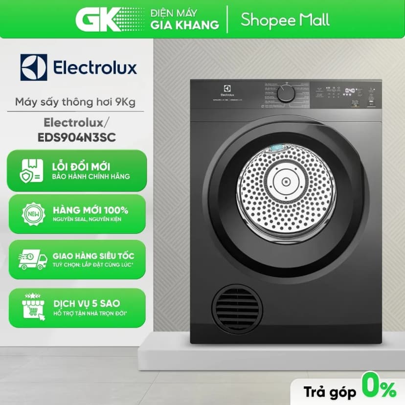 So sánh giá Máy sấy thông hơi Electrolux UltimateCare 300 9 kg EDV904H3EC - Tìm sản phẩm giá rẻ nhất - Ảnh 1