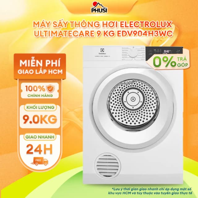 Top 1 so sánh giá Máy sấy thông hơi Electrolux UltimateCare 300 9 kg EDV904H3EC - Tìm sản phẩm giá rẻ nhất - Ảnh 13