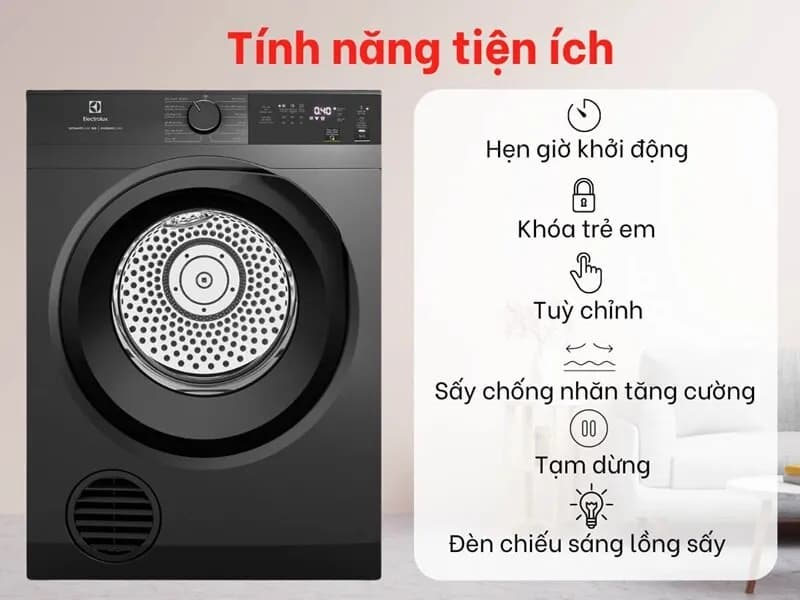 So sánh giá Máy sấy thông hơi Electrolux UltimateCare 300 9 kg EDV904H3EC - Tìm sản phẩm giá rẻ nhất - Ảnh 15