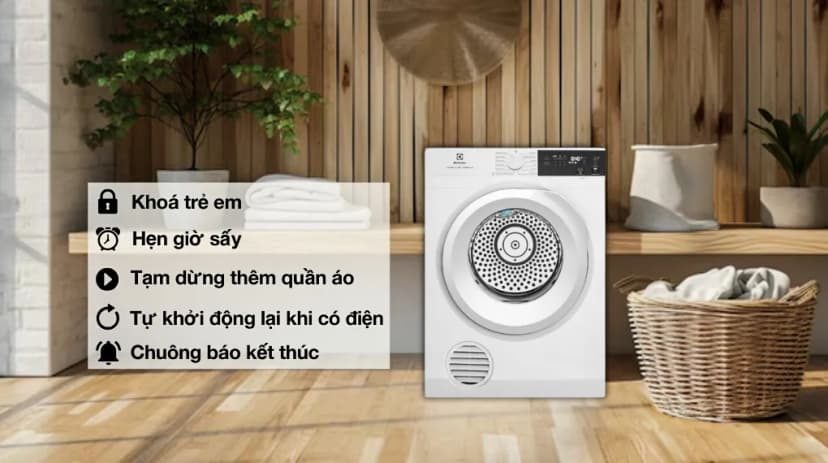 So sánh giá Máy sấy thông hơi Electrolux UltimateCare 300 9 kg EDV904H3EC - Tìm sản phẩm giá rẻ nhất - Ảnh 4