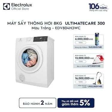 Máy sấy thông hơi Electrolux UltimateCare 8 kg EDV804H3WC - Giá rẻ nhất hôm nay - Ảnh 12