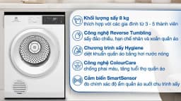 Máy sấy thông hơi Electrolux UltimateCare 8 kg EDV804H3WC - Giá rẻ nhất hôm nay - Ảnh 16