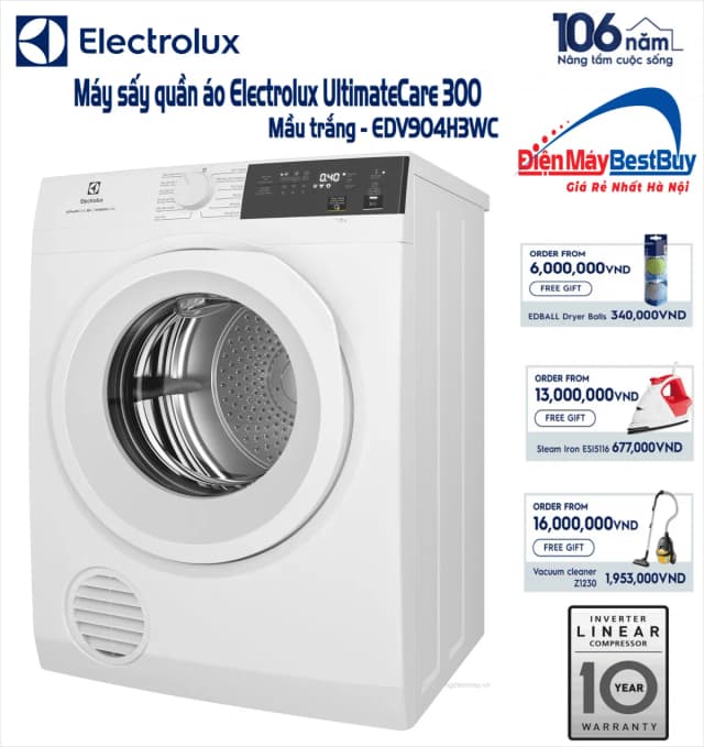 So sánh giá Máy sấy thông hơi Electrolux UltimateCare 9 kg EDV904H3WC rẻ nhất? - Ảnh 19