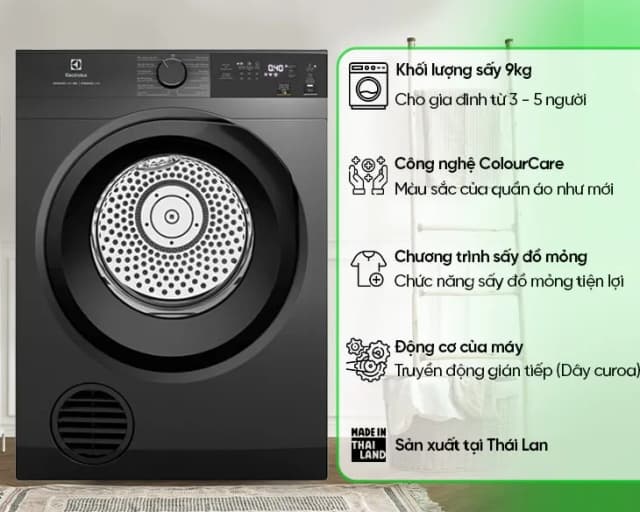 So sánh giá Máy sấy thông hơi Electrolux UltimateCare 9 kg EDV904N3SC rẻ nhất? - Ảnh 8