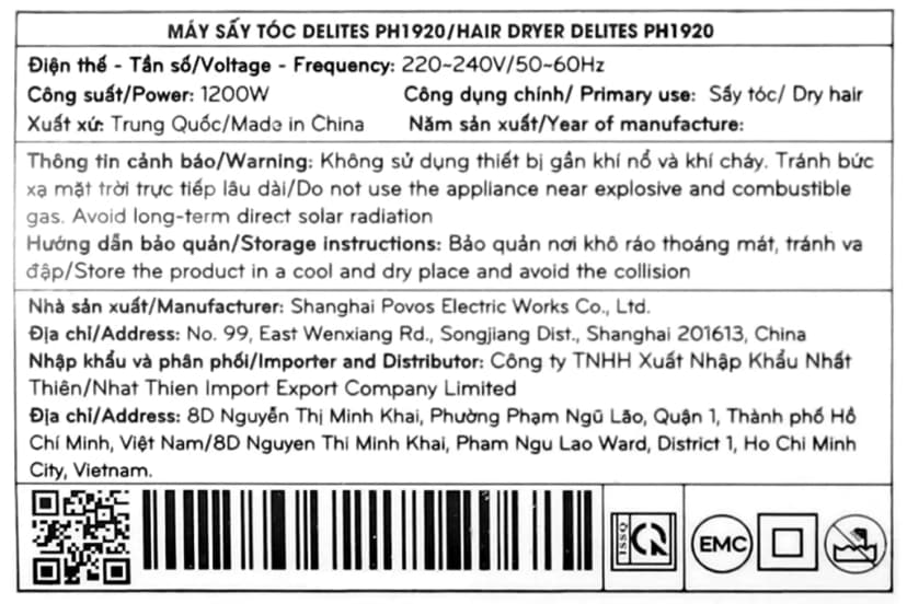 So sánh giá Máy sấy tóc 1200W POVOS PH1920 - Tìm sản phẩm giá rẻ nhất - Ảnh 16